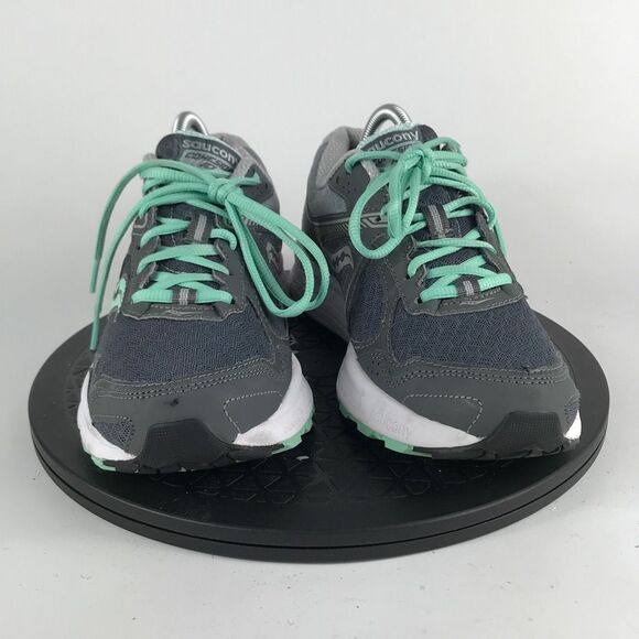 Saucony Grid Cohesion 10 Gray/Green Running Shoes S15333-3 Women’s Size 9.5 - Picture 2 of 12